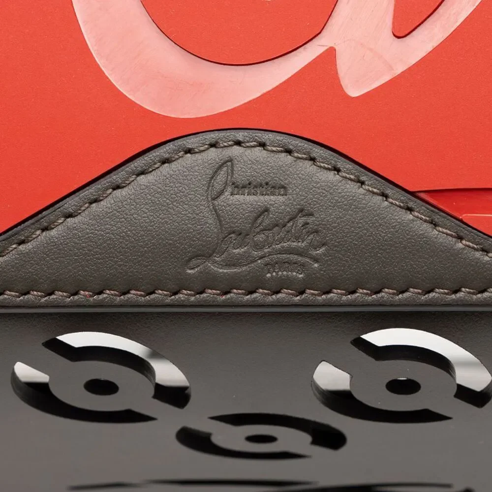 Christian Louboutin Gray Laser-Cut Tote